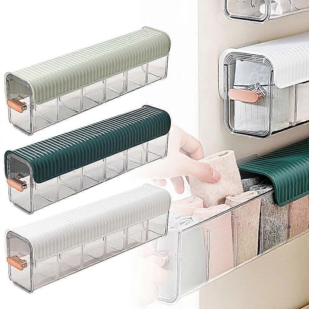 Punch-Free Multi-functional Storage Box, Clear Wall Mounted Drawer Organizer