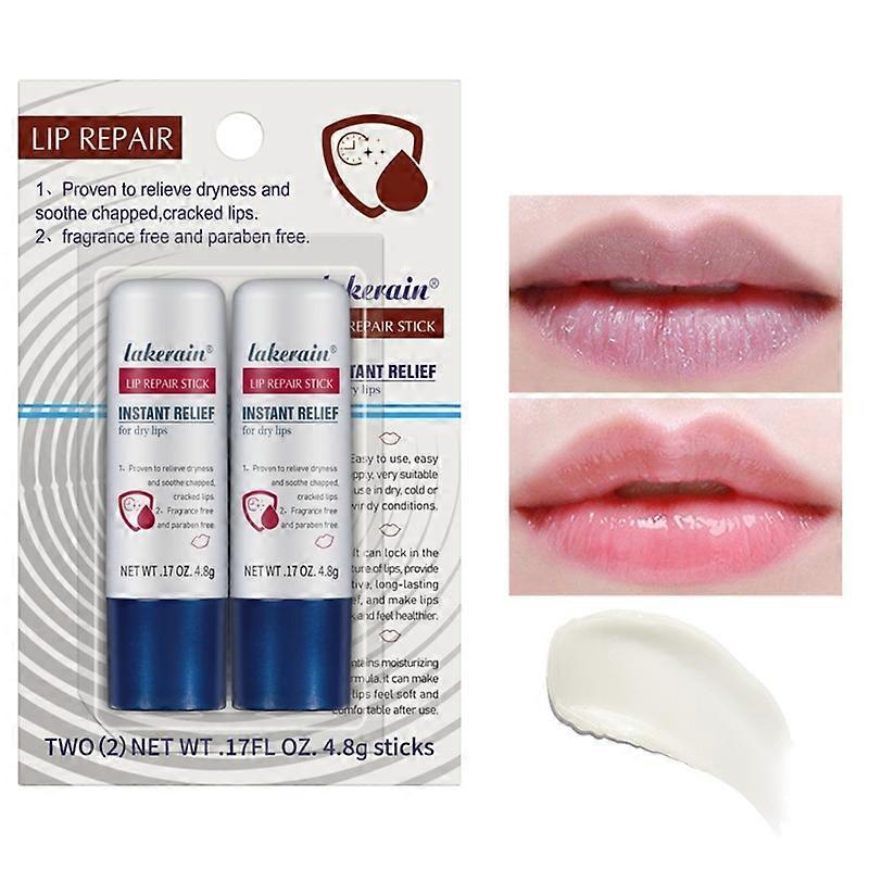 2pcs Lip Repair Solution Θρεπτικό Βάλσαμο για Ανακούφιση Ξηρότητας Χριστουγεννιάτικο Δώρο