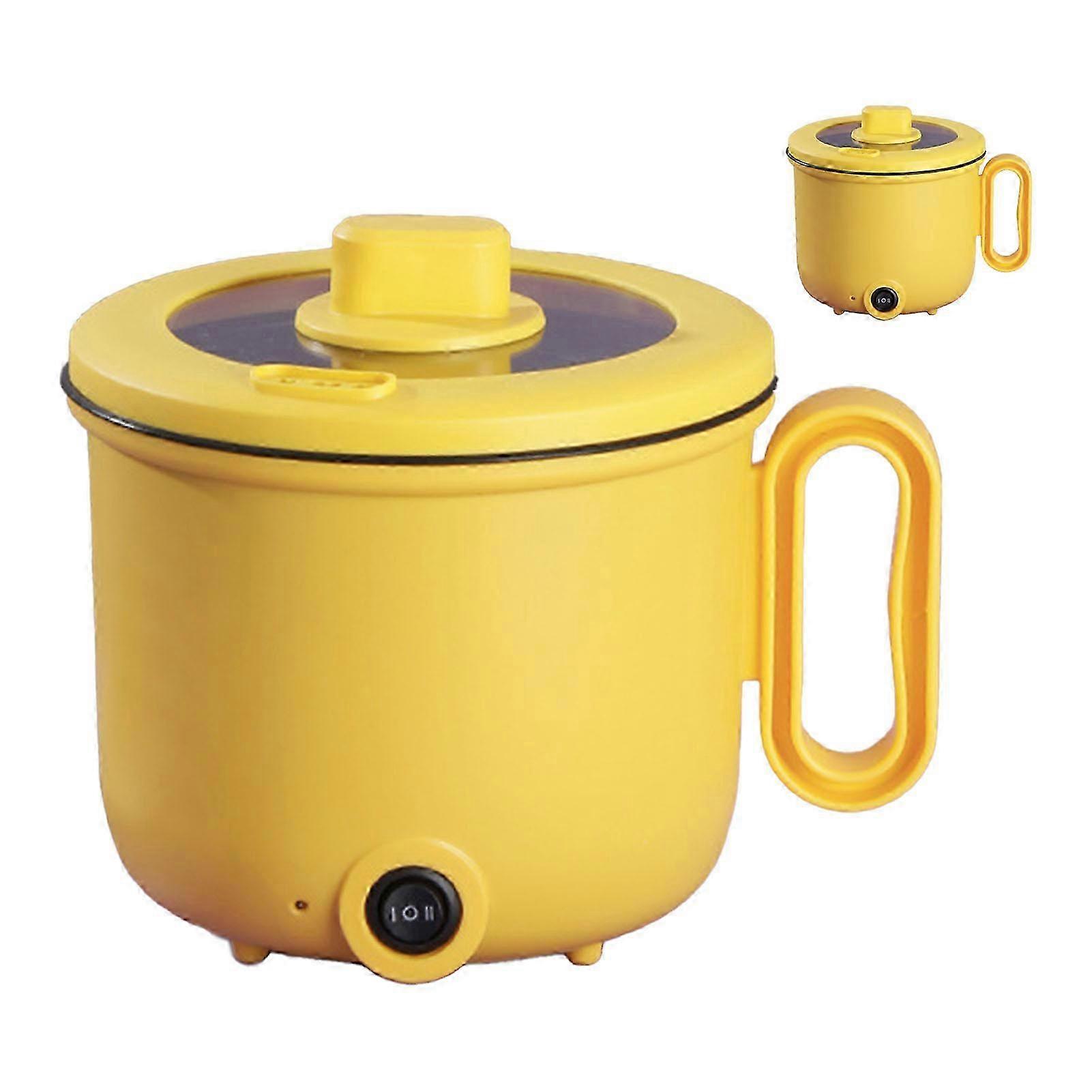 Electric Cooking Pot 1.5L Multifunctional Cooker with Anti-Scald Handle and Clear Lid for Home and Parties 220V AU Plug