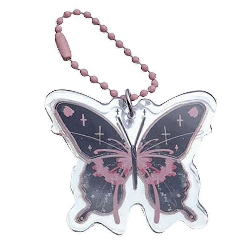 Phone Pendant Bead Chain Novel Acrylic Butterflies Y2k Girl Heart Phone Trinke