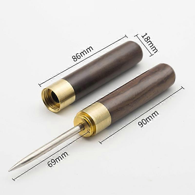 1PC Stainless Steel Ice Pick With Wooden Handle Manual Ice Carving Tool Ice Crusher Bartending Triple-headed Cone Ice Pick Ice Crushers & Shavers