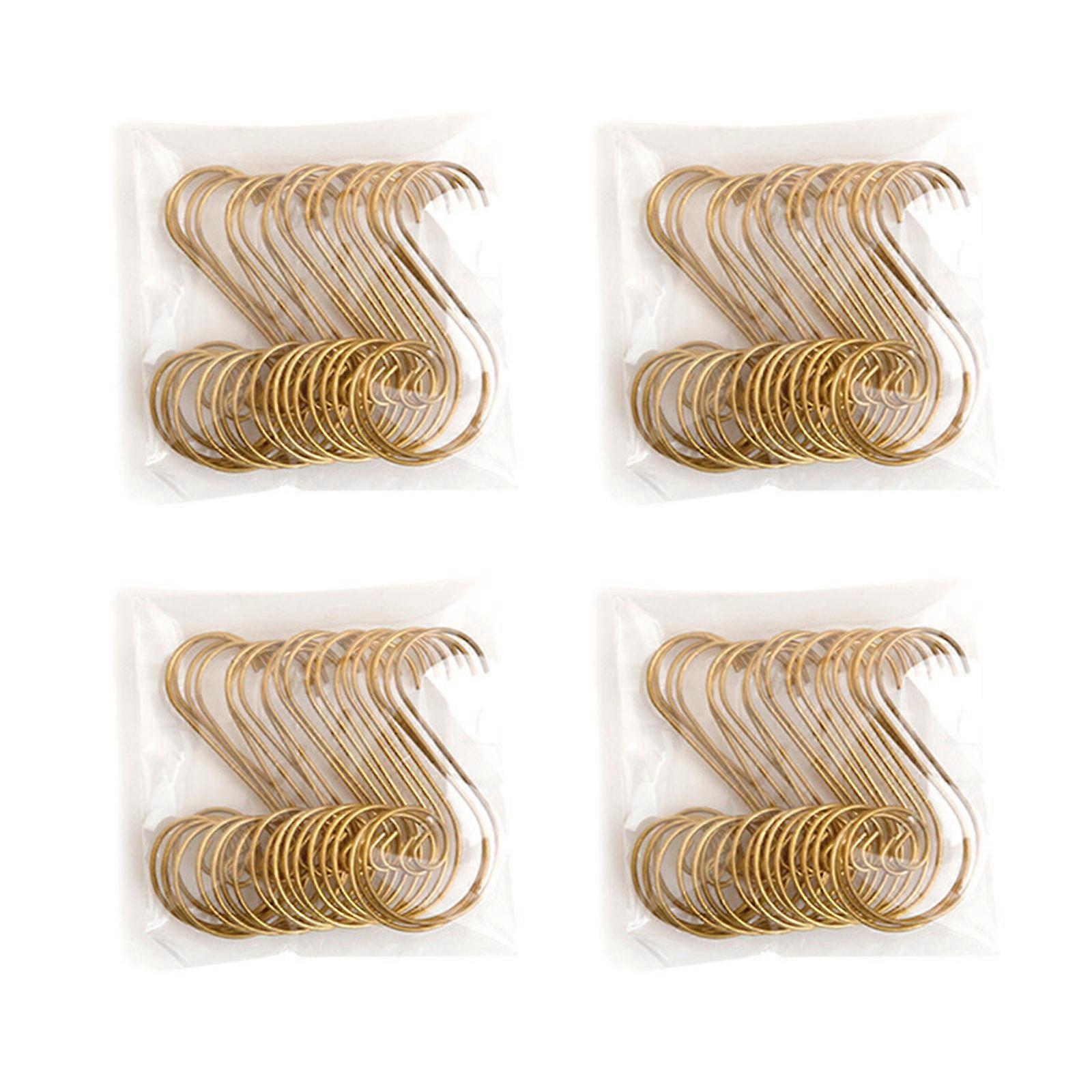 80pcs Christmas Tree Ornament Hooks S Shaped Baubles Ball Xmas Party Decor Multipurpose Hooks