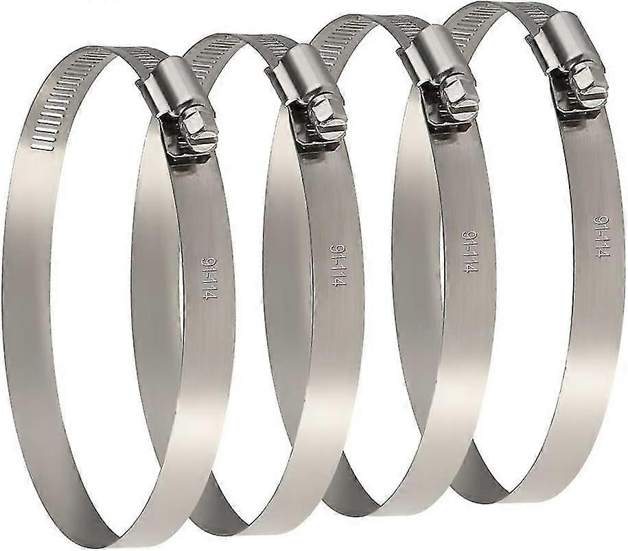 Pcs Stainless Steel Adjustable Hose Clamp For Fixing Flexible Hose Pipes (91-114mm)