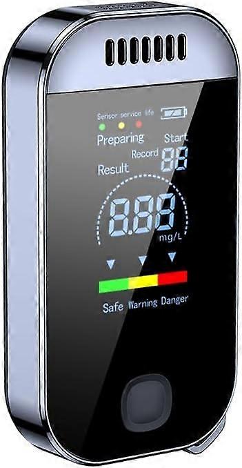 Mini Professional Alcohol Tester with LCD Screen, Portable Breath Alcohol Tester, Per Mille Meter for Personal and Professional Use