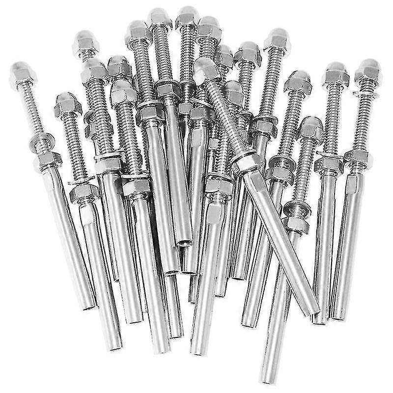 20 Pack Threaded Terminal Stud Marine Grade Stud End Fitting Terminal