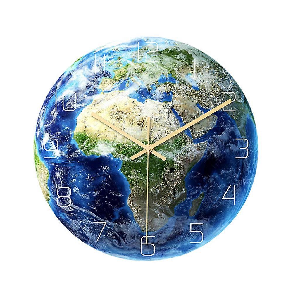 Battery Clock Glow The Wall Clock Lighted World Clock Map Wall Clock Luminous