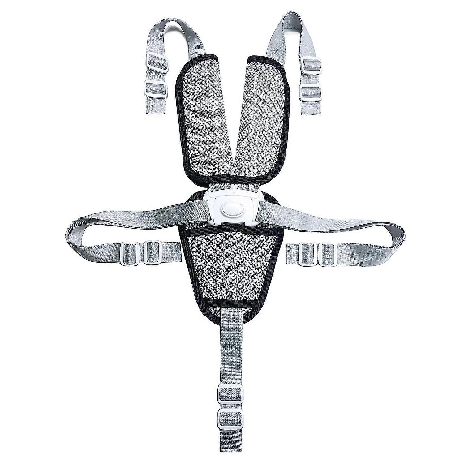 Replacement 5-point child harness with shoulder pads convertible straps