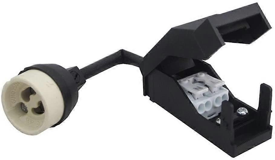 Set of 10 GU10 ceramic sockets with automatic connectors.