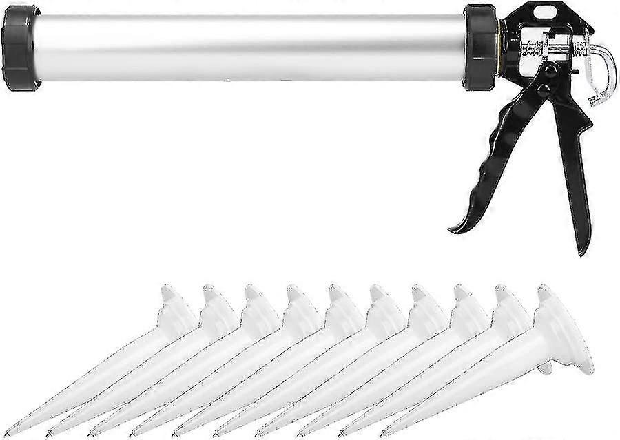 600ml siliconen kitpistool met 10 nozzles