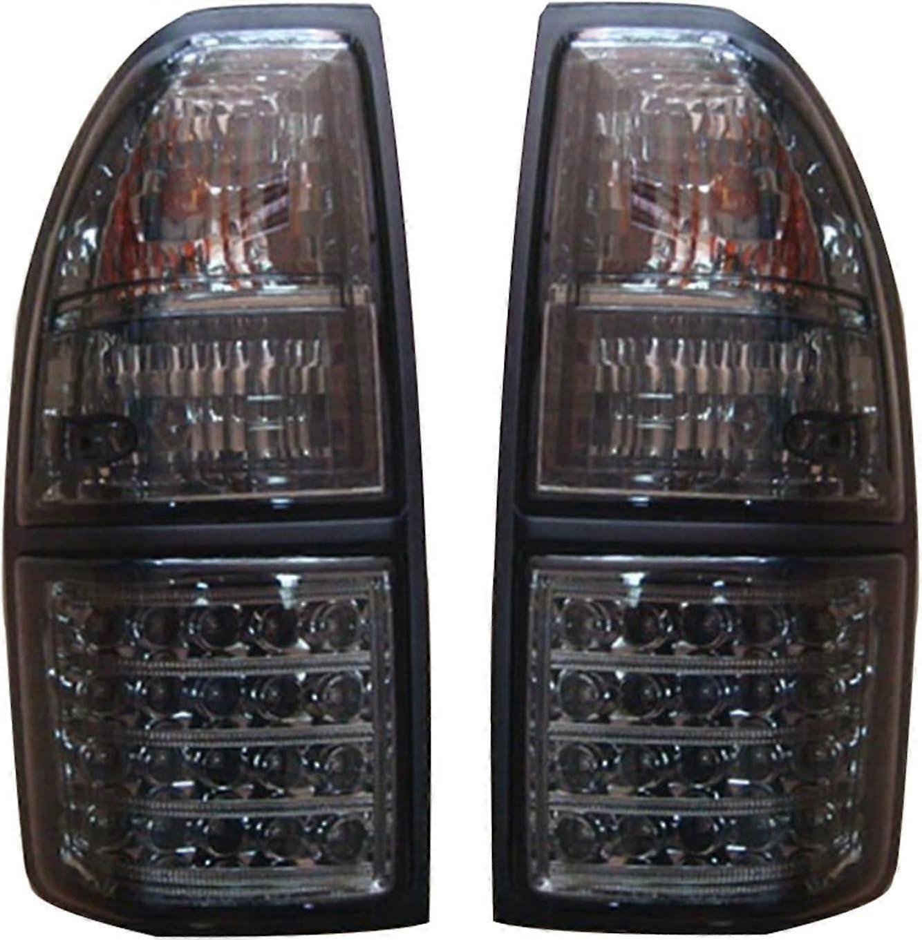 Compatible for Toyota Prado Land Cruiser 90 1997-2002 Turn Signal Warning Stop Fog Lamp Tail Car Brake LED Light (Color : Gray red)