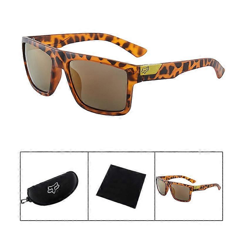 FOX Sunglasses Men Brand Designer Women Driving Goggles Vintage