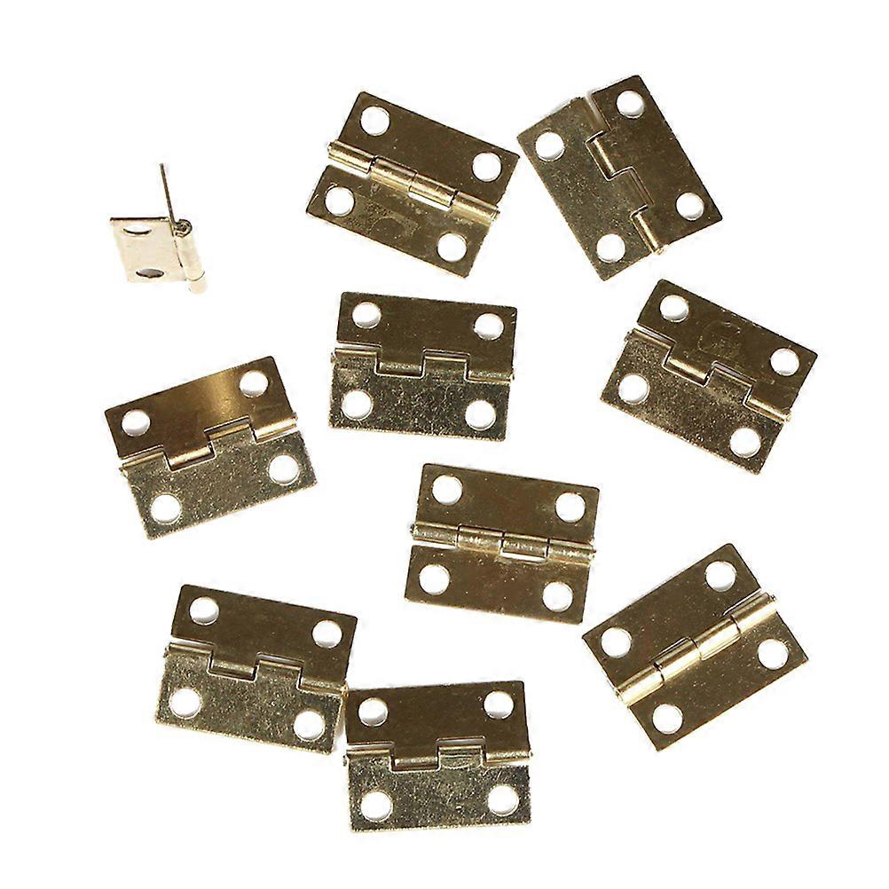 30pcs Mini Cabinet Drawer Plane Hinges Connectors (Golden)
