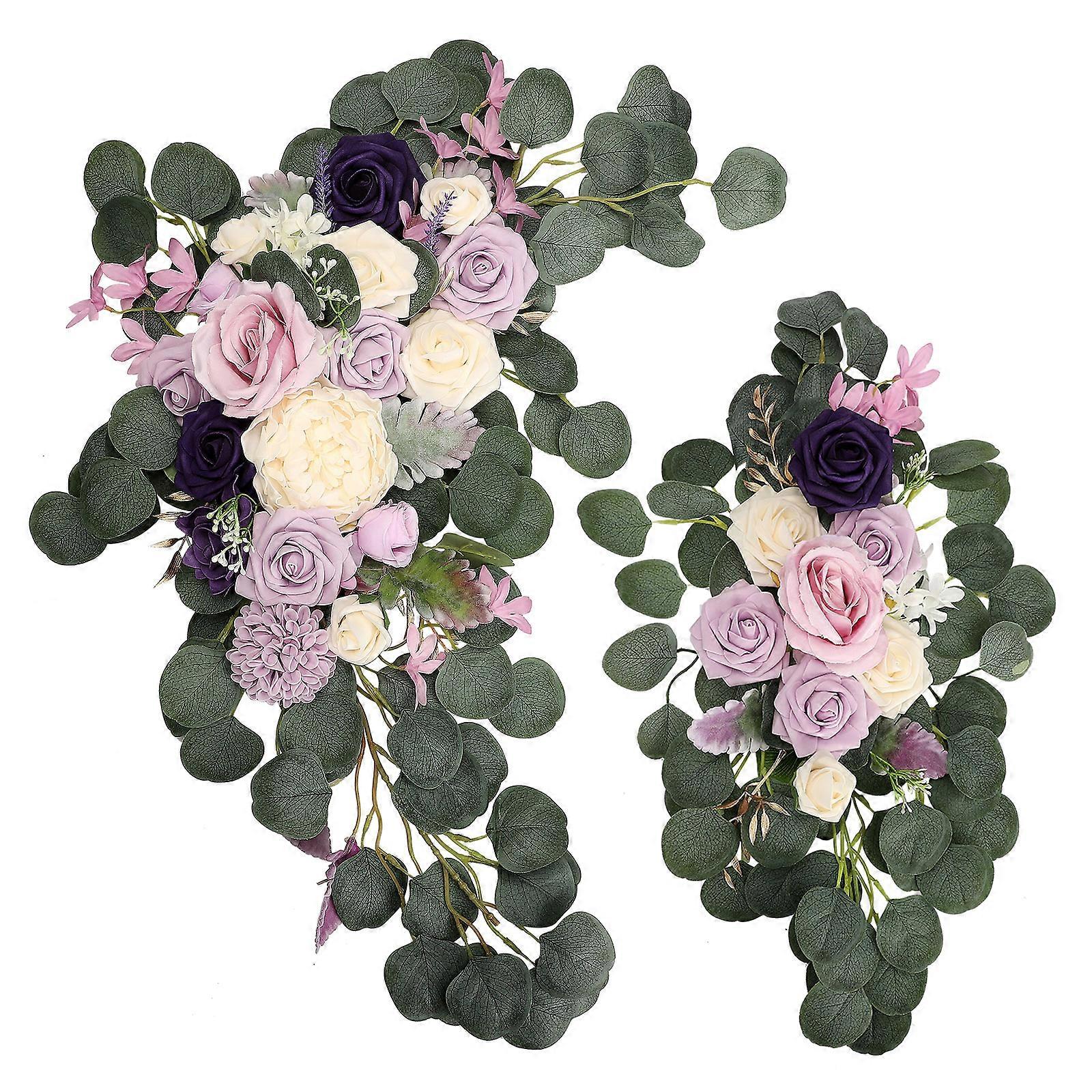 Bogenblumen für Hochzeitszeremonie und Empfangsdekoration (2er-Pack)