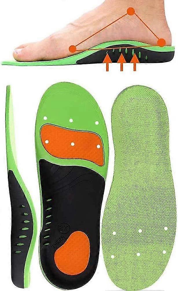Arch Support Ortotiske indlægssåler, flade fødder, plantar fasciitis Ortotiske indsatser Absorption åndbar indersål til mænd og kvinder