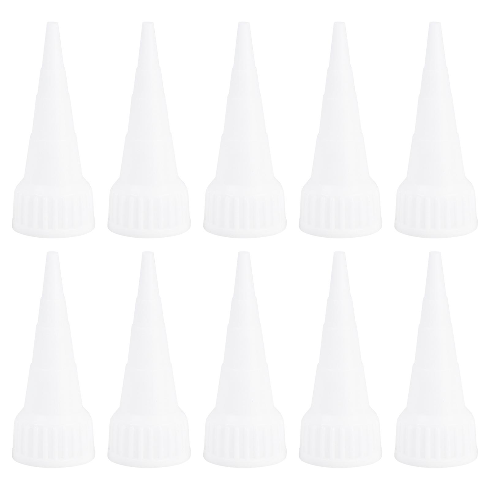 10Pcs Replacement Nozzle Tip Applicator For E6000 100ML Glue Fits (Sharp Nozzle)