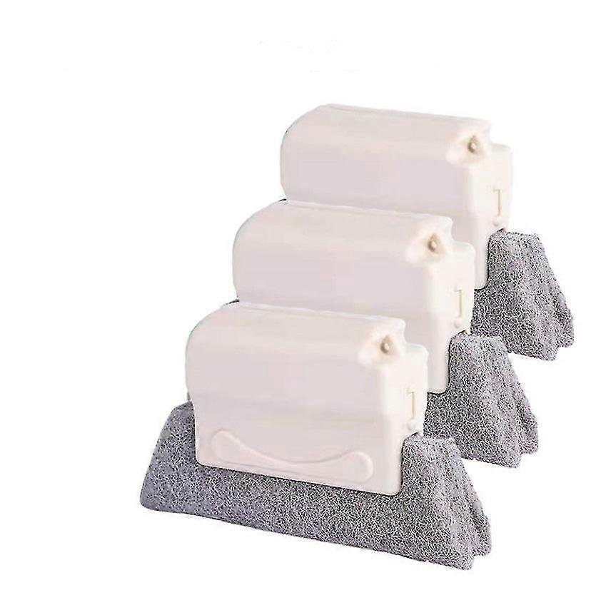 Window Grooves Cleaning Brush, For Windows Corners And Gaps(3Pcs,Beige)