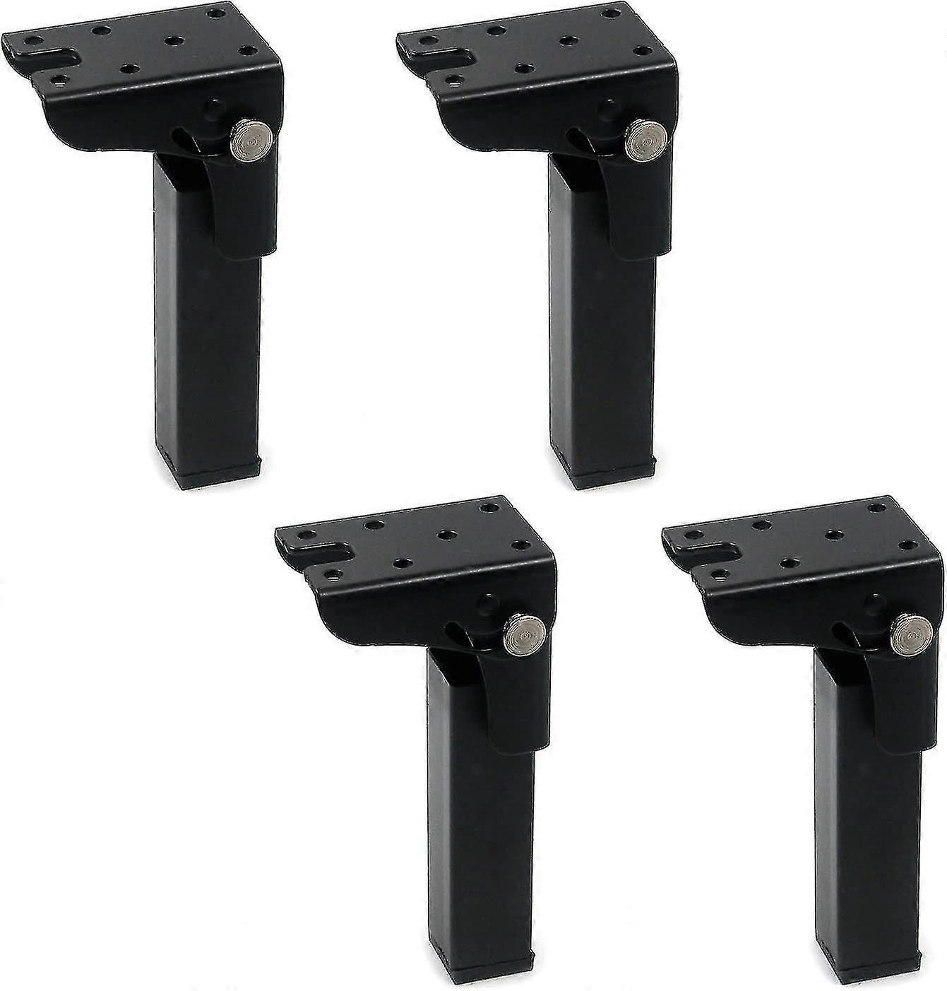 4PCS Folding Table Legs 300mm Height Iron Locking Hinge 90 Degree Foldable Desk Legs