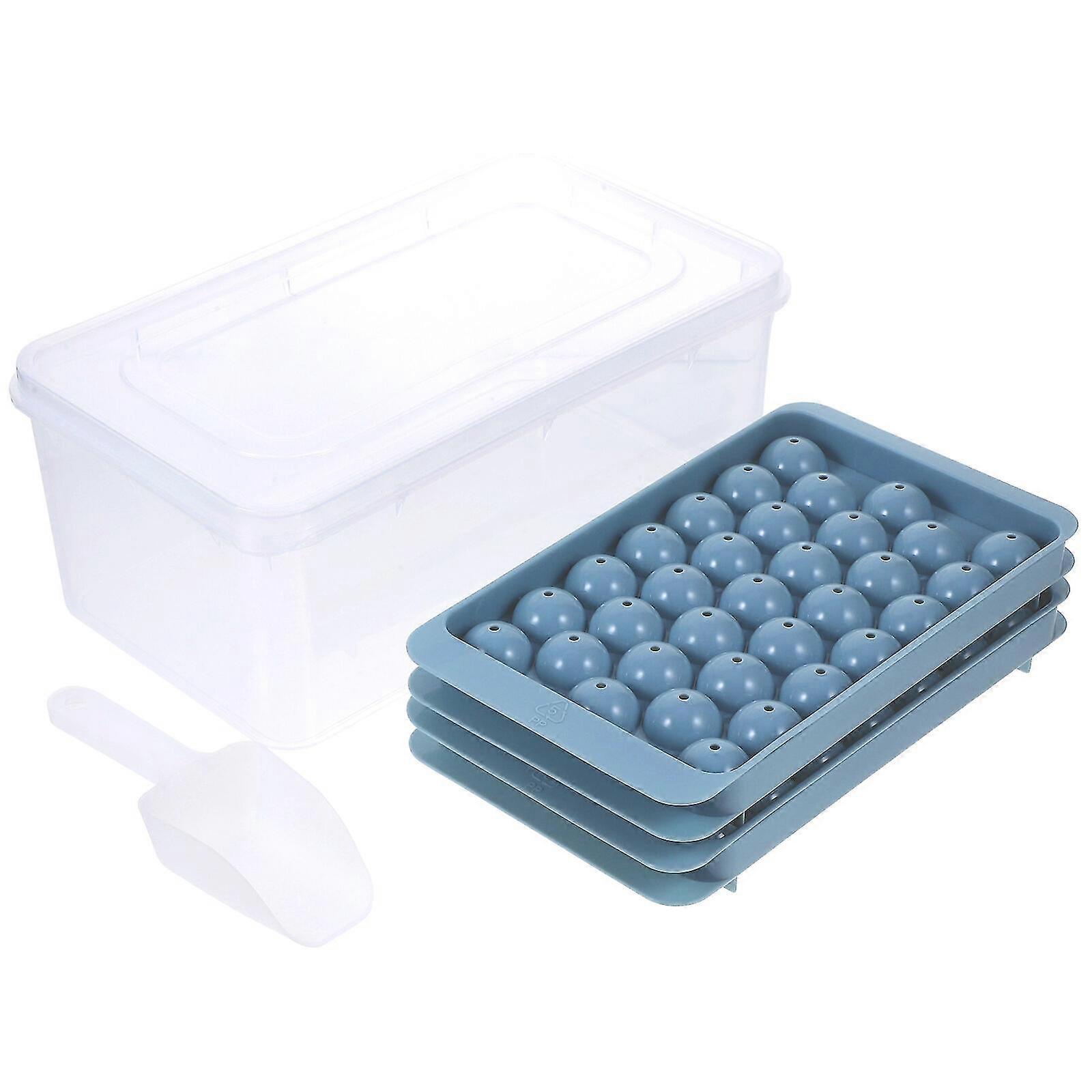 1 Set Of Double-layer Ice Mold Ice Tray For Freezer Ice Cube Making Mold Ice Making Convenient Ice Mold With Shovel