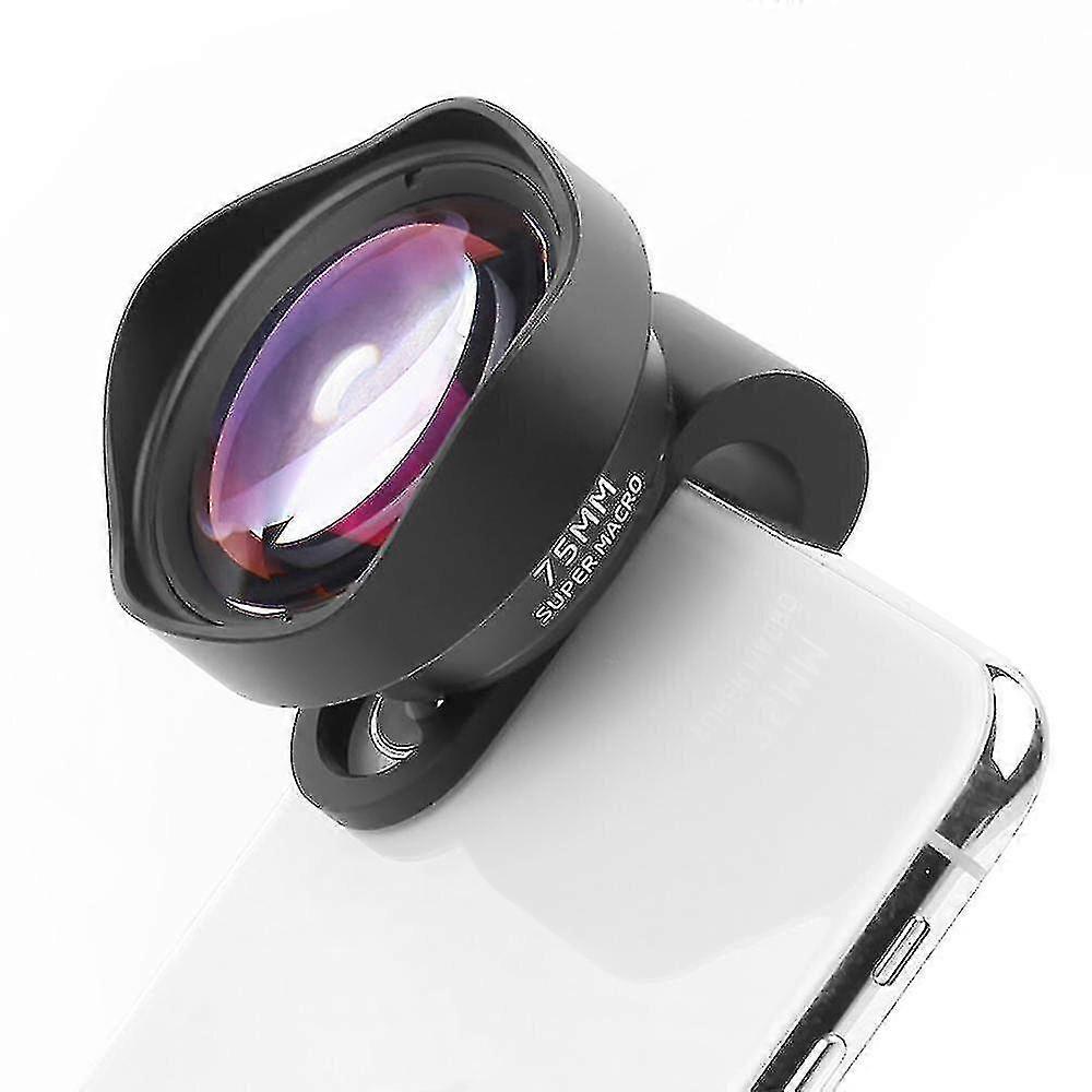75mm 10x Macro Lens Hd No Distortion 17mm Thread Dslr Effect Clip-on For Iphone Huawei High Quality