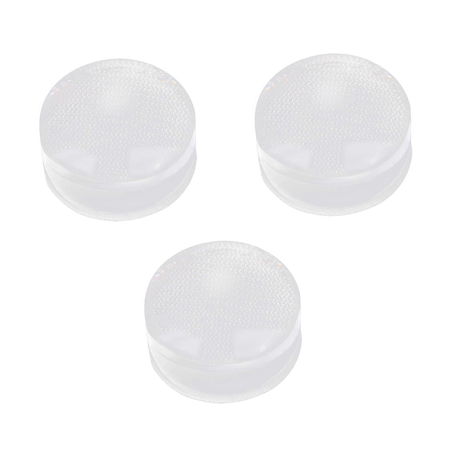 3Pcs/Set Nail Stamper Head Soft High Elasticity Silicone Nail Transfer Pattern Plate Replacement Stamp Tool for Manicure