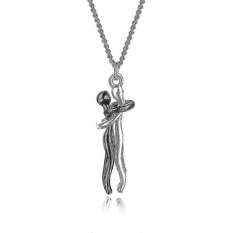 Couple Lovers Personality Hug Necklace