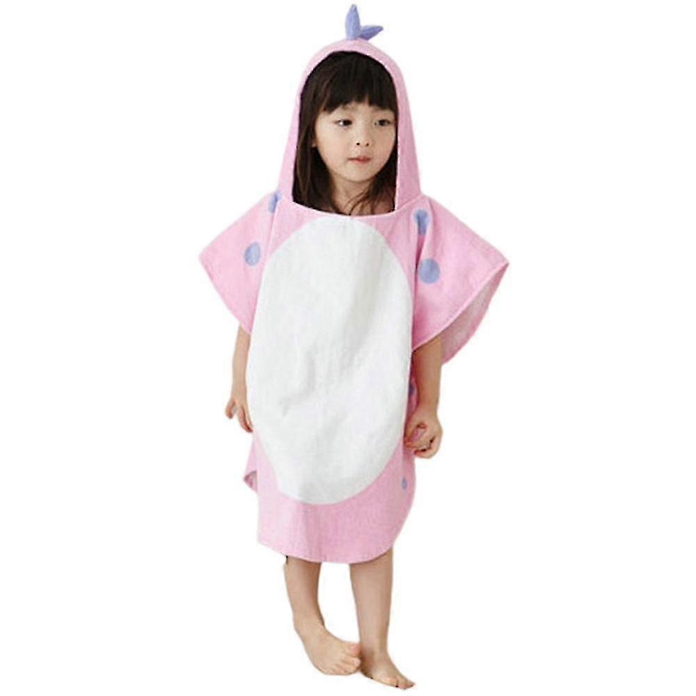 Çocuk Dinozor Kapüşonlu Tulum Plaj Havlu Bebek Sevimli Bornoz Pelerin Cape