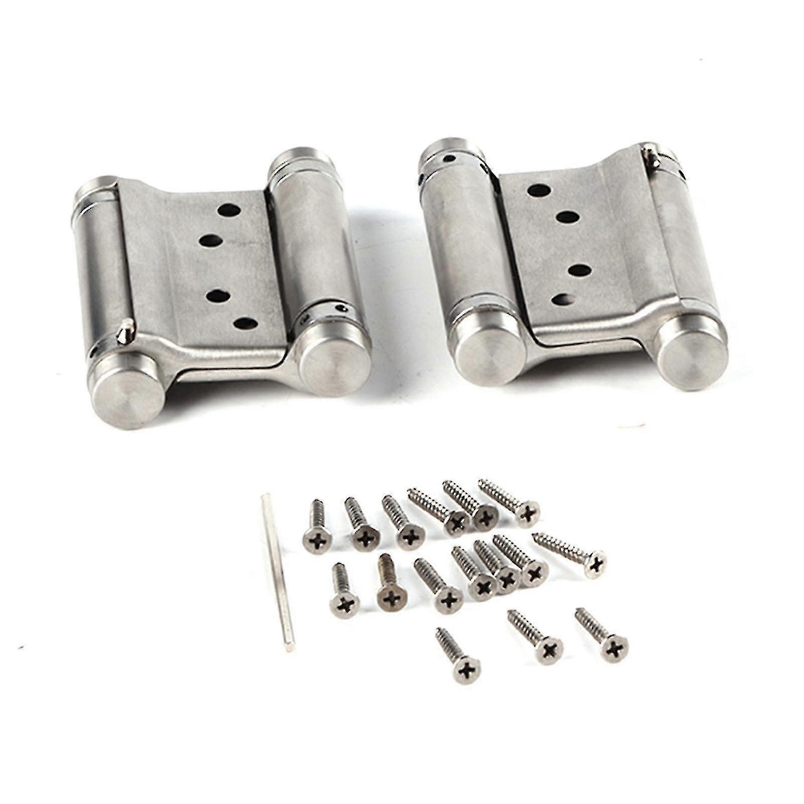 For 2024 Double Action Spring Hinge for Saloon Cafe Swing Door - 2 Pack