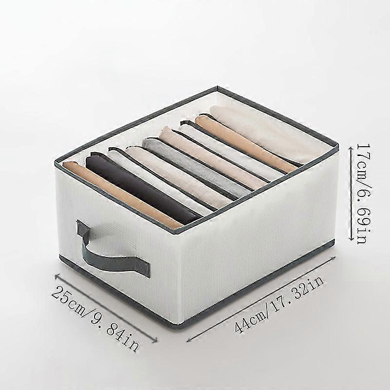 1pc Clothes And Pants Storage Box, Portable Folding Wardrobe Storage Box