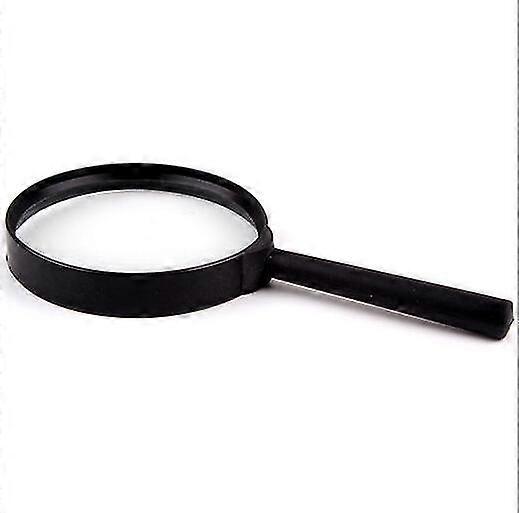 Sunrain Magnifying Glass 5x Magnification Handheld Magnifying Glass 7.5 Cm Black Magnifying Glass Reading Aid