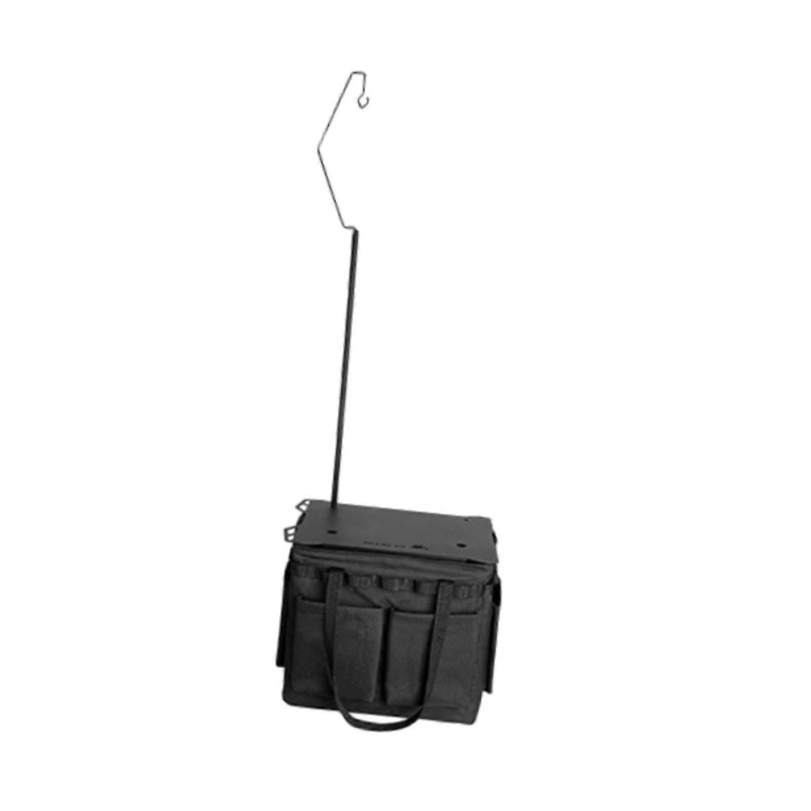 Camping Bag with Table and Lamp Holder Tools Holder Hiking Hardware Tool Bag