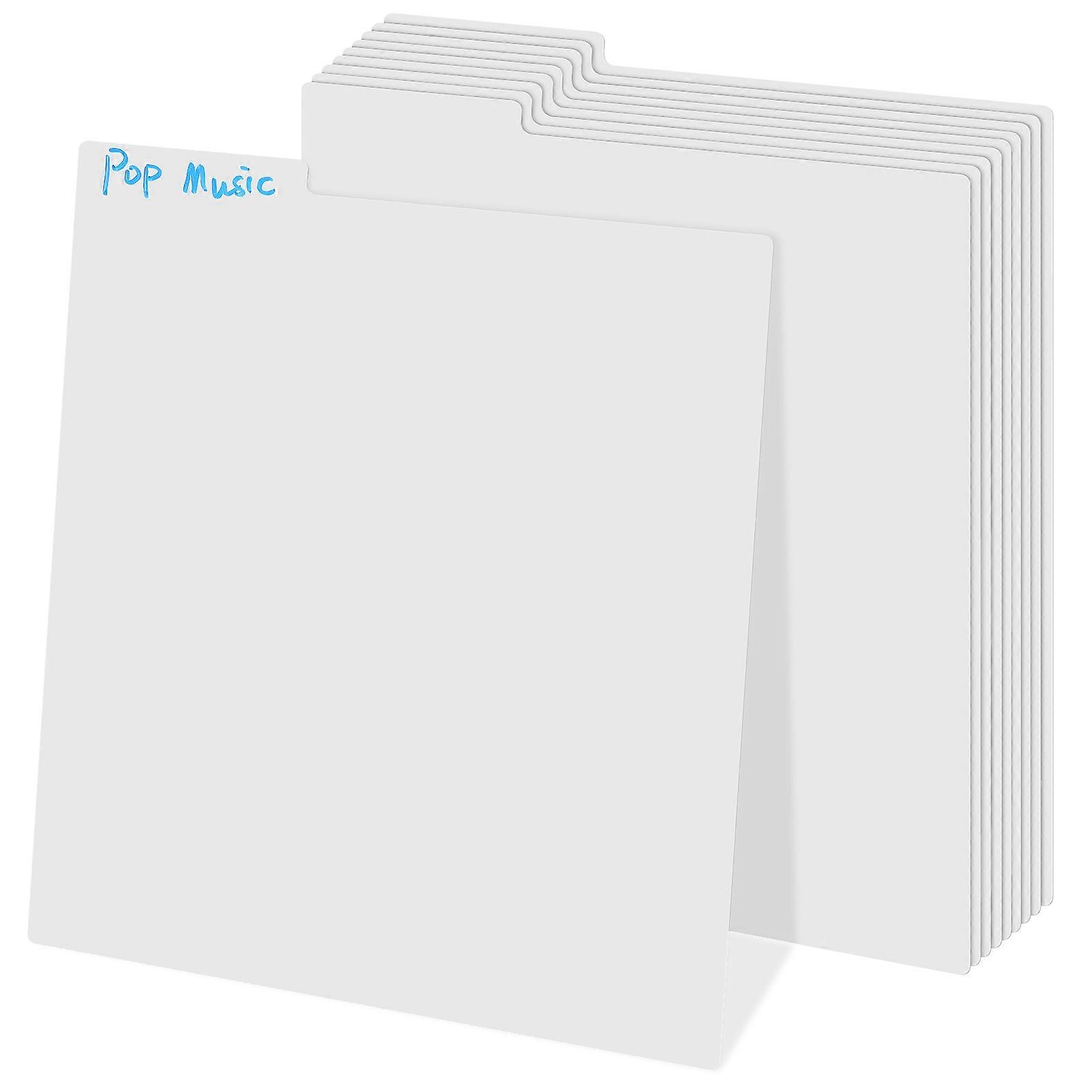 10pcs Vinyl Record Dividers Album Sorting Dividers Index Card Dividers Book Dividers Vinyl Record Organizer Separators With Tabs