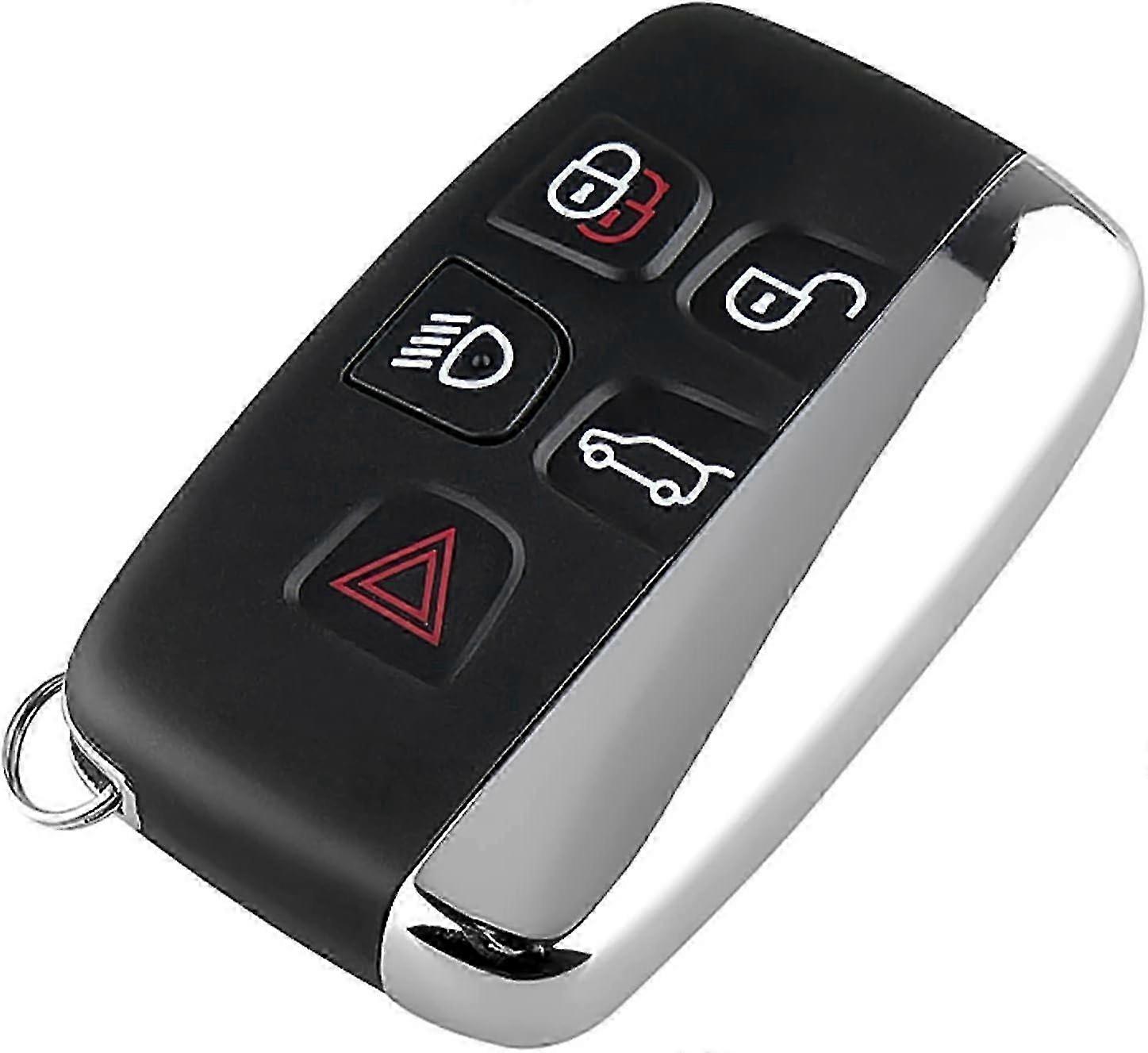 Key Fob Cover for Range Rover, Remote Car Key Fob Compatible with Range Rover, 5 Botton Jaguar Key F