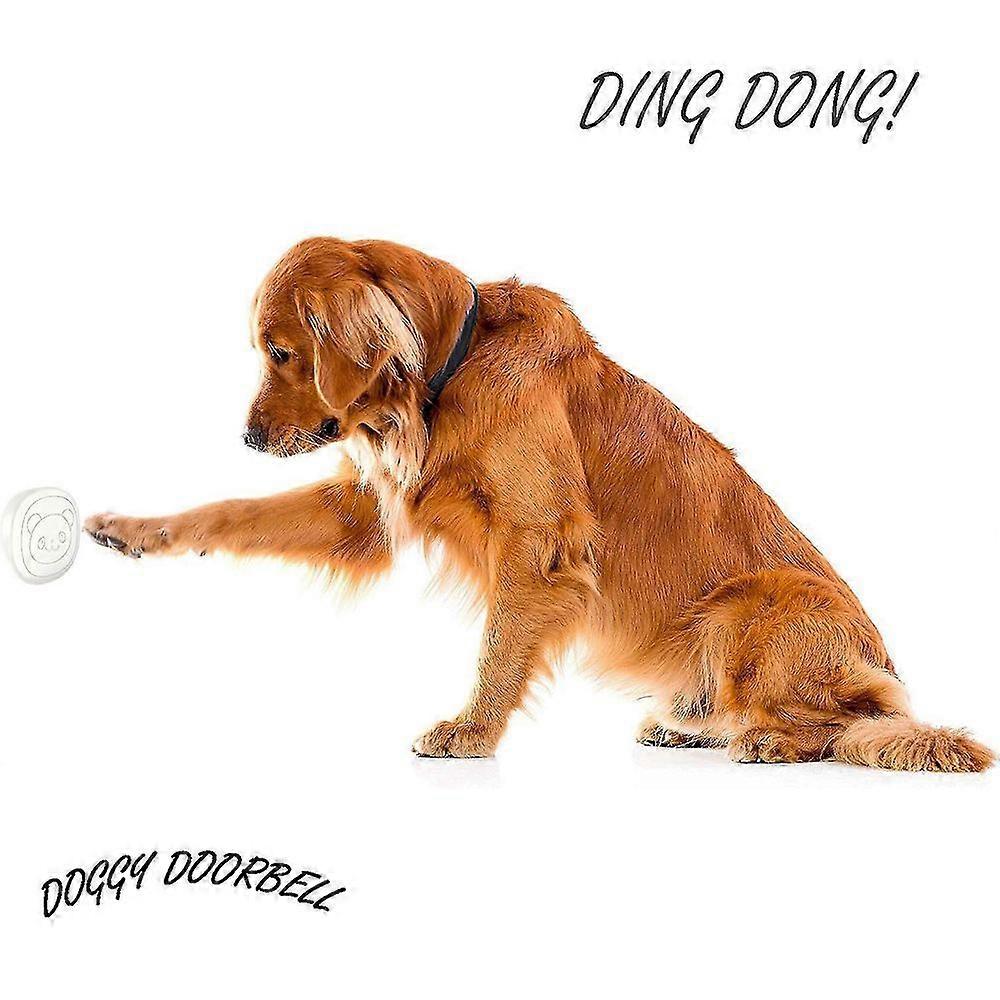Wireless Pet Doorbell Pager Ding Dong Door Bell Waterproof Button HL