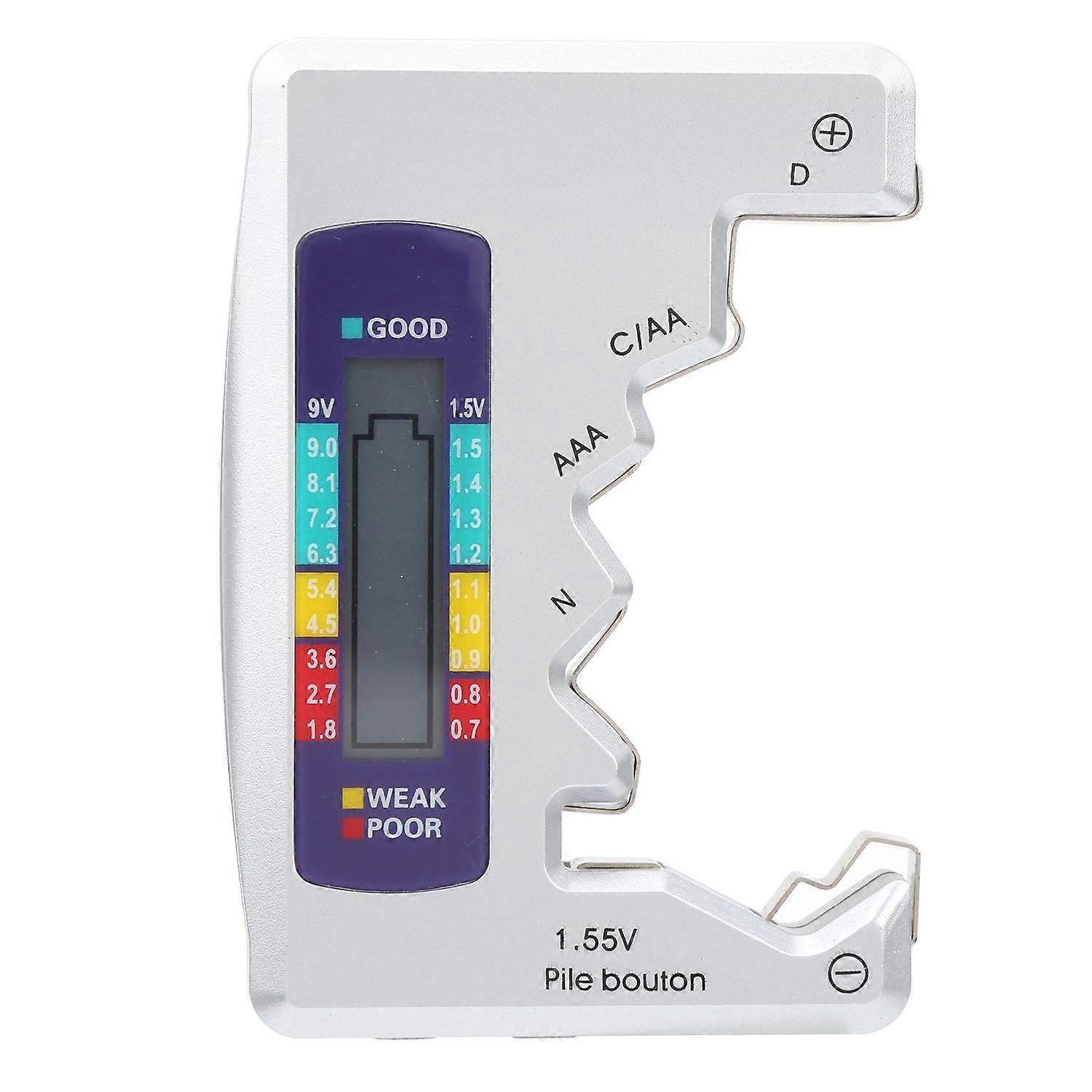 Digital Battery Tester Capacity Checker for C/D/9V/AA/AAA/1.5V Lithium Power Supply Measurement