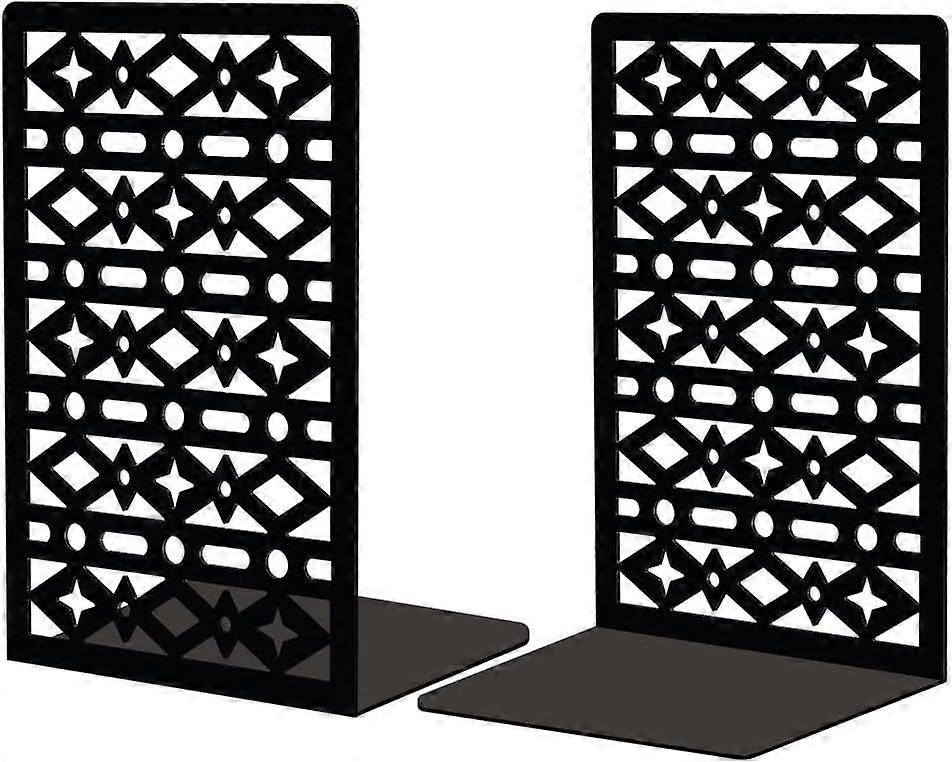 Metal Bookends for Shelves Modern Decorative Heavy Duty Study Book Support Stoppers for Office Desk Shelf Room 4.7"x3.5"x7" Cast Iron Simple Bookends