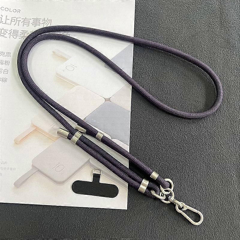 Type X 8mm Phone Lanyard with Patch Metal Buckle Polyester Adjustable Shoulder Strap,Length: 1.5m