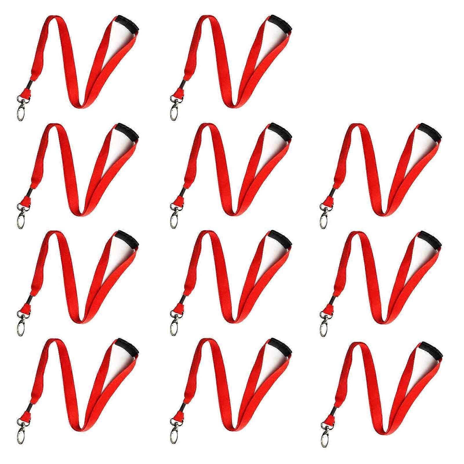 11pcs card clip hanging rope - red