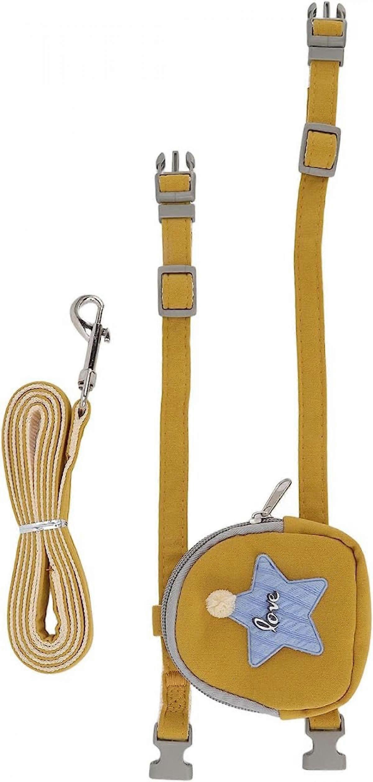 Cat Harness and Leash Set,Adjustable Escape Proof Cat Harness with Bag,Easy Control,Breathable and Soft Cat Harness (Small)