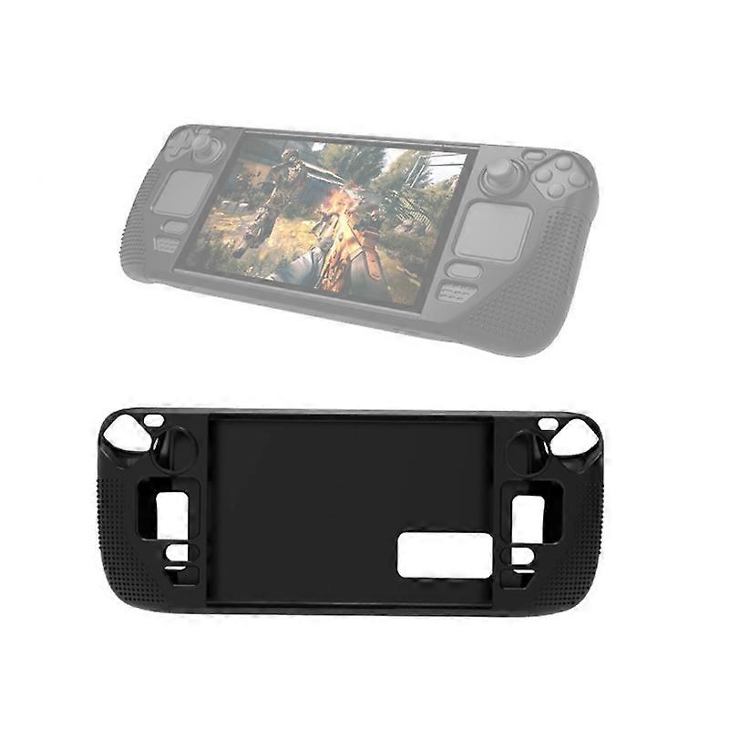 PGTECH Game Console Silicone Case With Anti-Slip Particles for Steam Deck Black