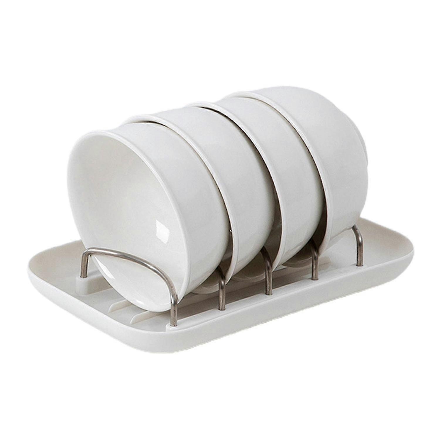 Dish Drainer Multi-function Self-drain PP Plastic Tableware Drying Rack for Kitchen