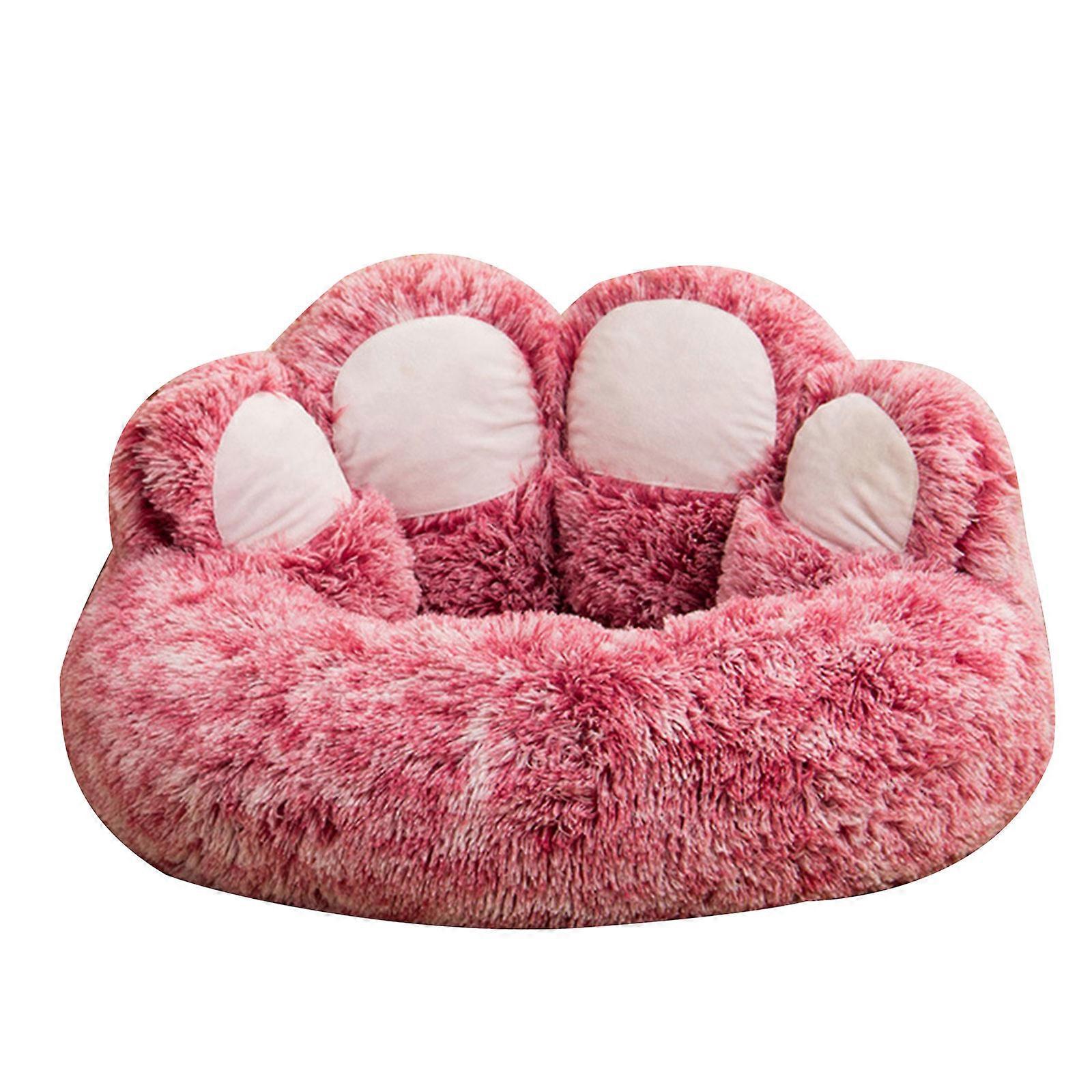 Letto per cani dei cartoni animati per animali domestici Letto di peluche caldo invernale Biancheria da letto per cani Cuccia Materasso morbido e addensato Letto di riposo per gatti di piccola taglia Rosa XS