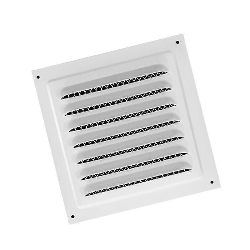 Couvercle d’évent en métal Grille intensive Grille d’aération Persienne pour plafond Cuisine Sidewall 15cmx15cm Blanc p20241126218
