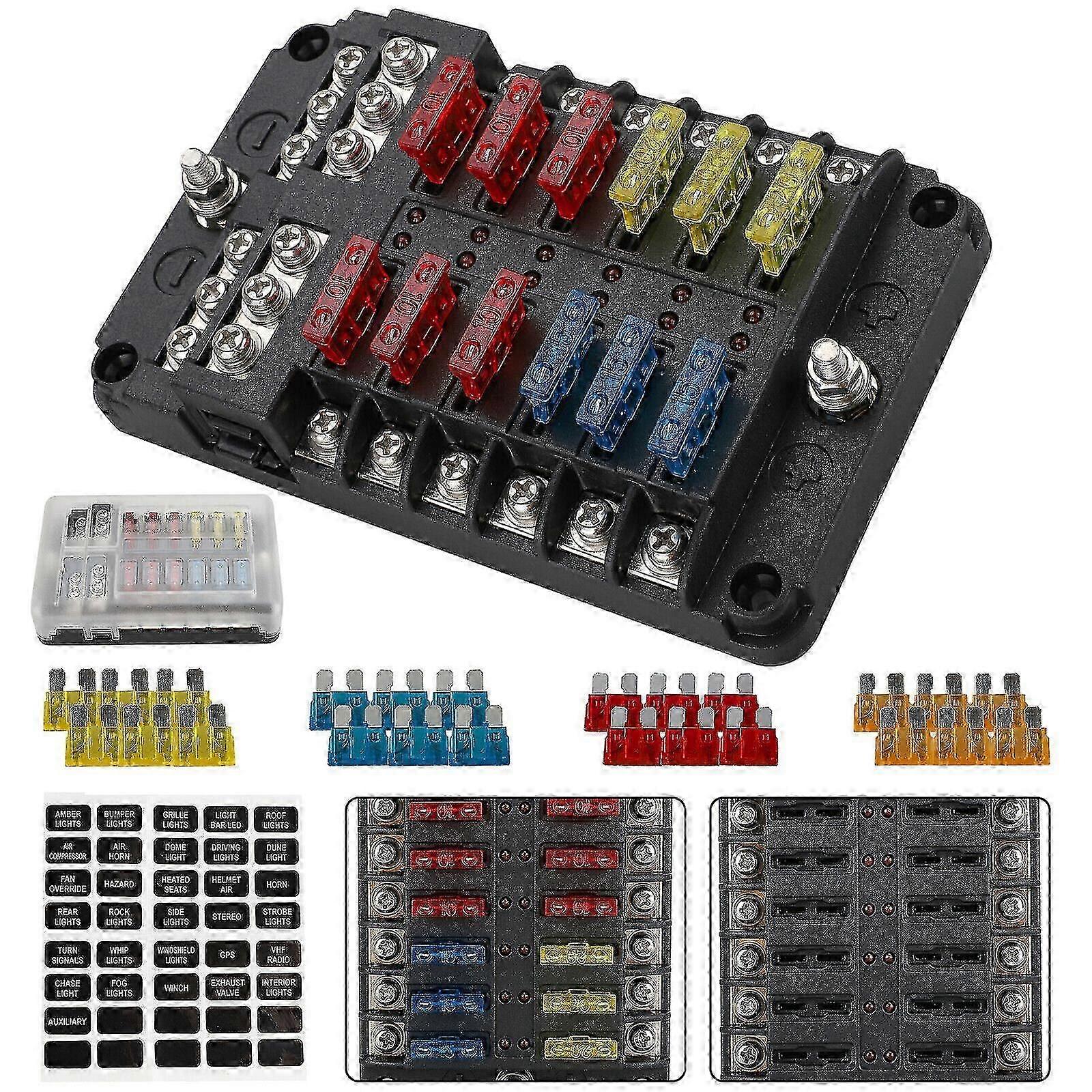 12 Way Blade Fuse Box