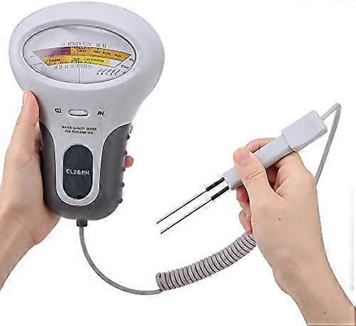 PC-102B CL2 Professional Chlorine and pH Analyzer with Probe Water Quality Analyzer for Swimming Pool Spa