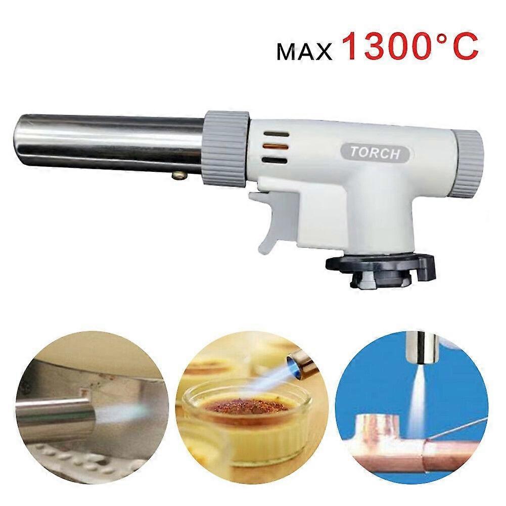 Metal Flame Gun BBQ Heating Ignition Butane Welding Camping Gas Burner Butane Cooking Lighter Burner Flame