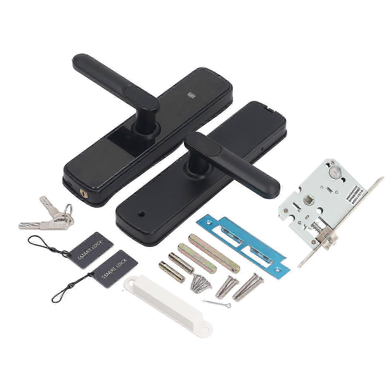 Smart APP Password Lock IC Card Password and Key Unlocking Electronic Induction Door Security Lock for Home Hotel f26