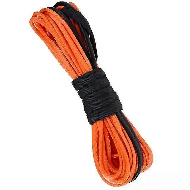 1X Durable 15M 5mm 10000LBS Synthetic Winch Rope Line Recovery Cable compatible for 4WD ATV SUV Truck Boat Winch Towing Rope MAXP