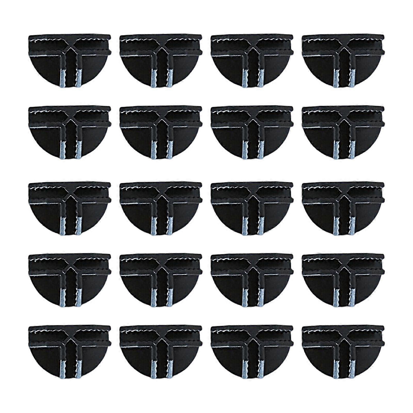 Wardrobe Buckle Grid Connectors Organizer Black Semi Circle