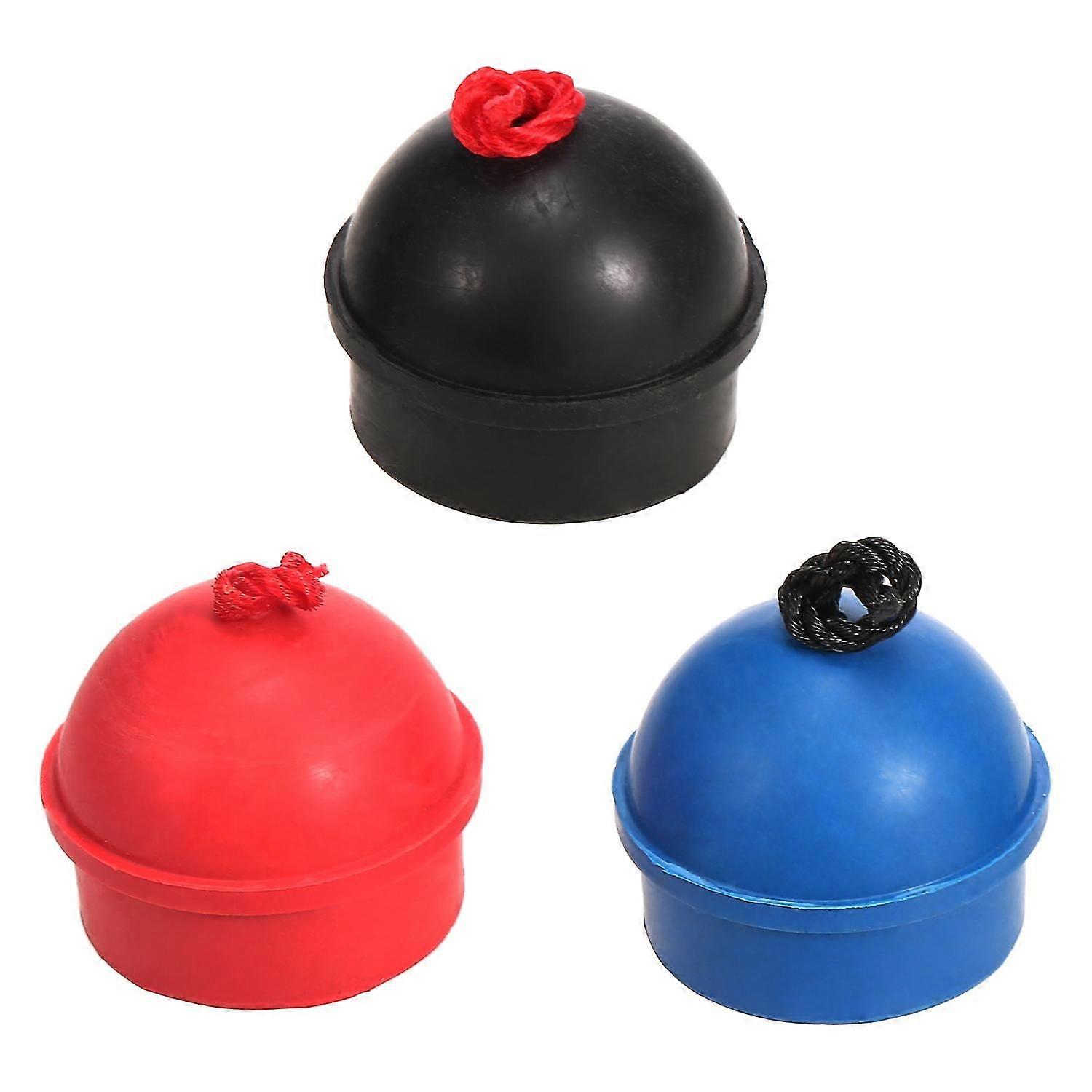 3pcs Queue Kreidehalter Gummi Billard Kreidehalter