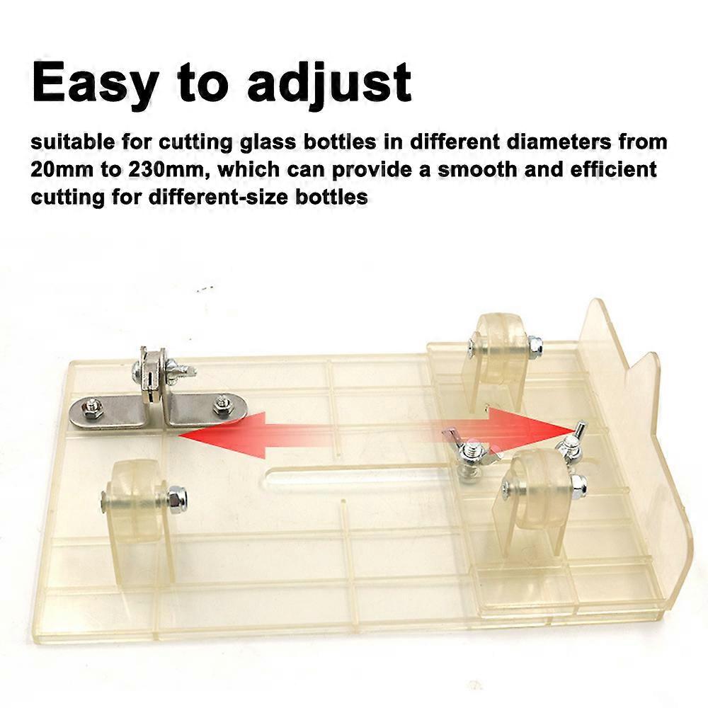 Universal Adjustable DIY Glass Bottle Cutter Adjustable Sizes Metal Glassbottle Cut Machine Wine Bottles Crafting Household Decorations Cutting Tool
